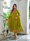 Kashvi Vol 2 By Passion Tree Vichitra Silk Anarkali Kurtis Set Wholesale Market In Surat